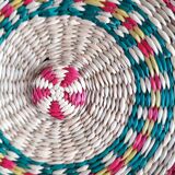 Two woven natural fiber boxes