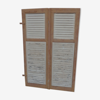 Double rack and pinion shutters