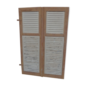 Double rack and pinion shutters