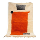 Handmade rug 200x300 cm, wool, orange, Morocco