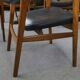 Set of 6 Scandinavian armchairs in leather and rosewood by Gondo Gravesen for Atelier Bondo Gravesen Snedkerier 1960s.