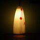 Art deco pendant lamp from the 70s, opaline, chrome metal