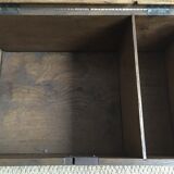 Old wooden travel chest