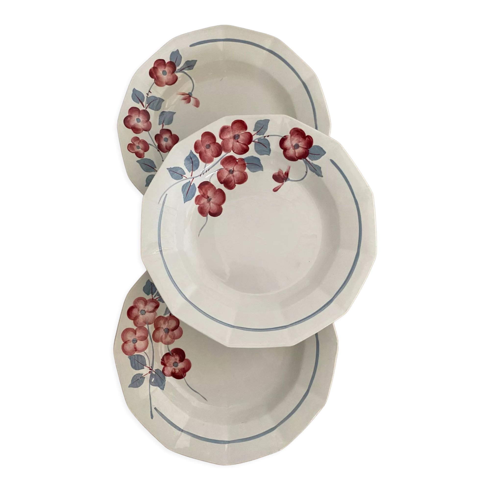Assiette à soupe 22 cm en polypropylène Bleue - Highlander