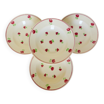 4 Badonviller soup plates 210748