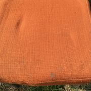 LOT of 8 chairs in orange fabric '70s very comfortable