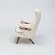 Chresten Findahl Brodersen High Back Lounge Chair Danish Teak 1950s