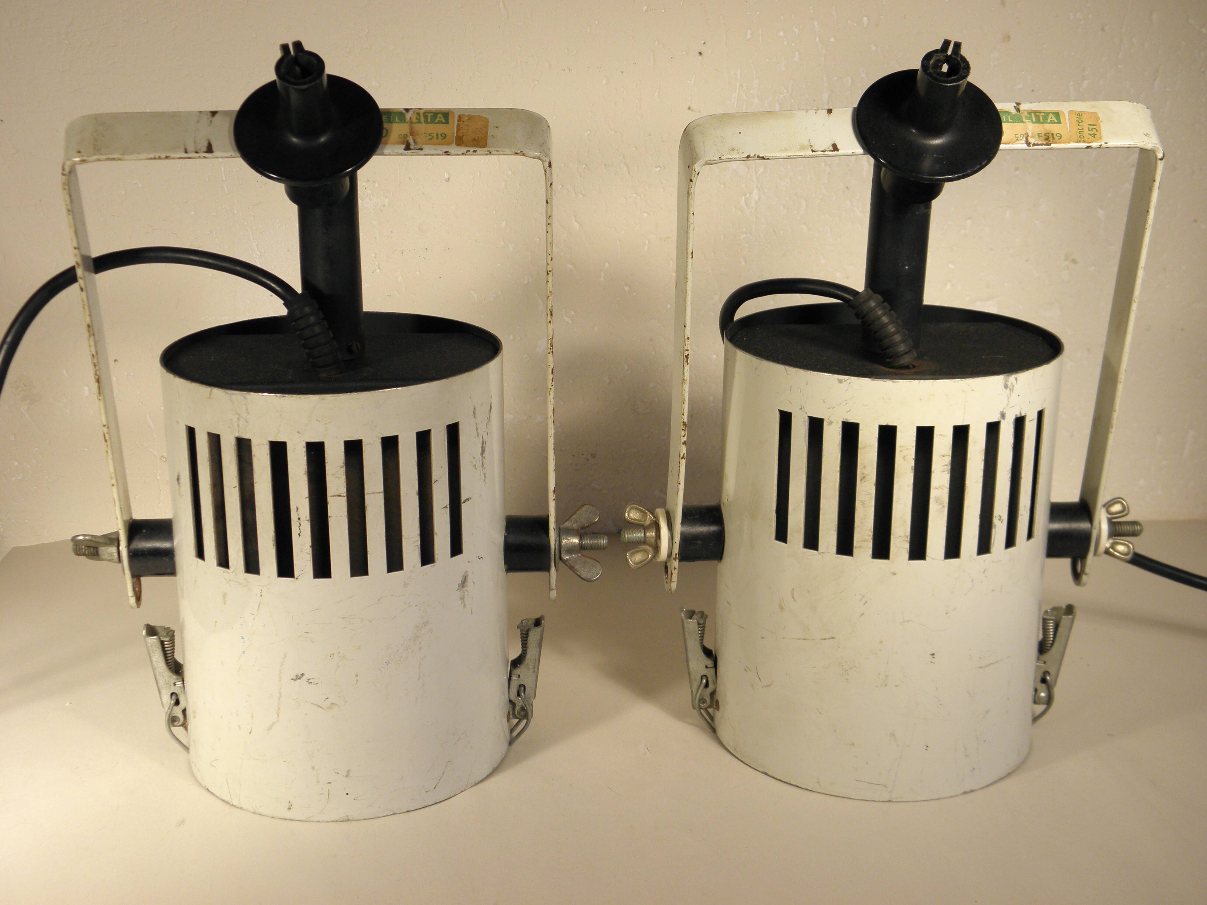 Pair of Lita studio spotlights 1970