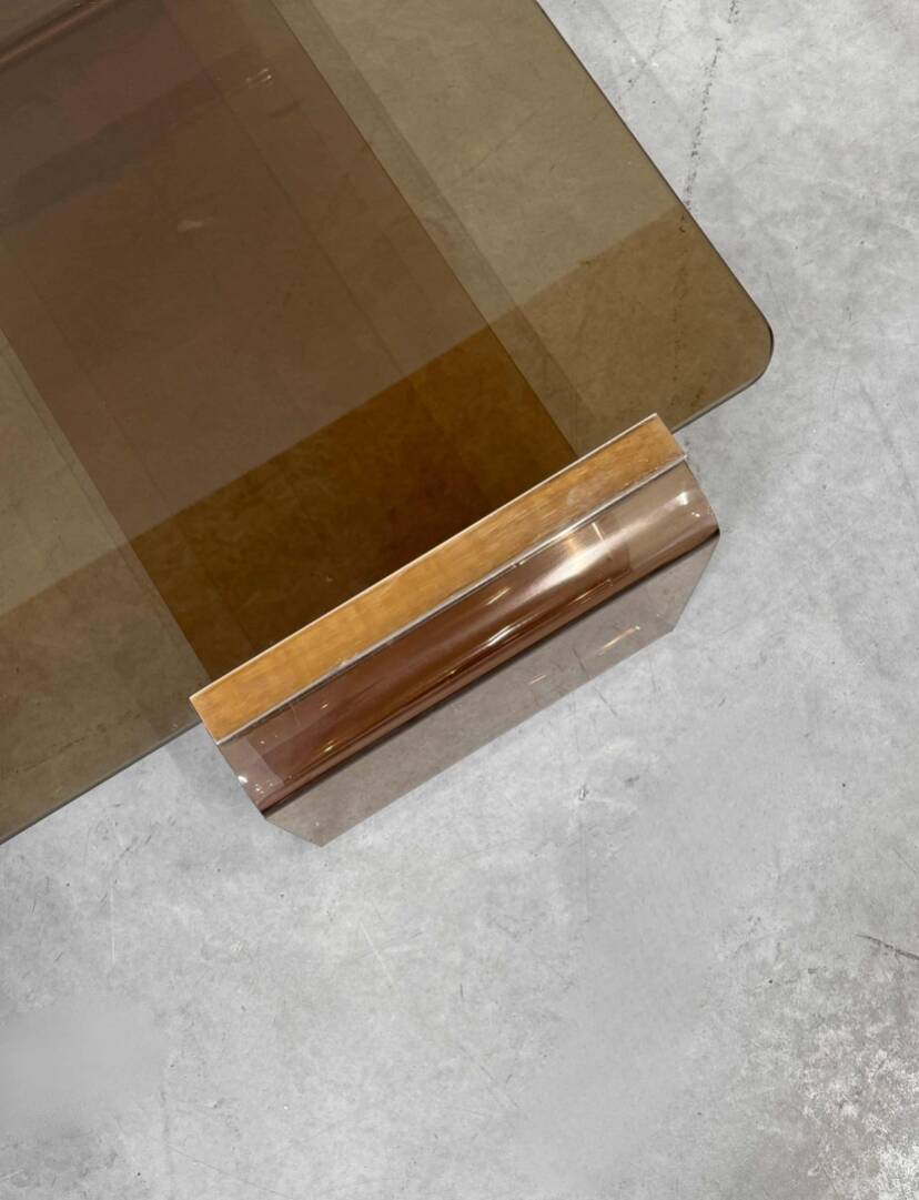 Michel Dumas plexiglass coffee table for Roche Bobois, 1970