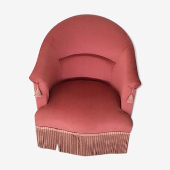 Toad armchair in Pink Velvet