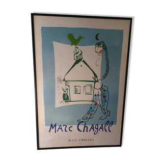 Affiche lithographiée de marc chagall