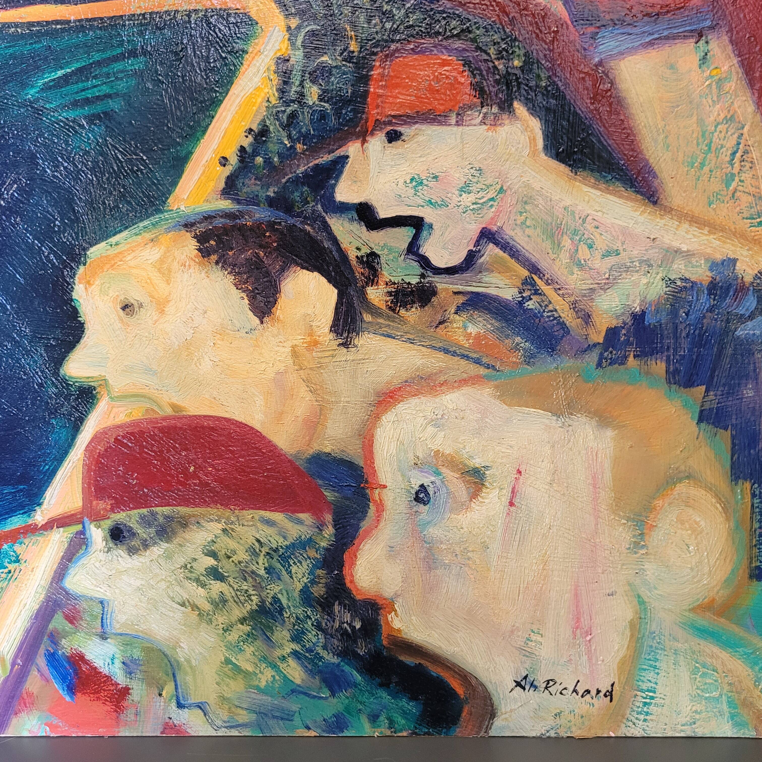 Painting Alain Richard oil on panel