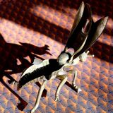 Vintage brass fly ashtray 1970