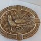 Vintage brass ashtray from the 1940s-1950s.