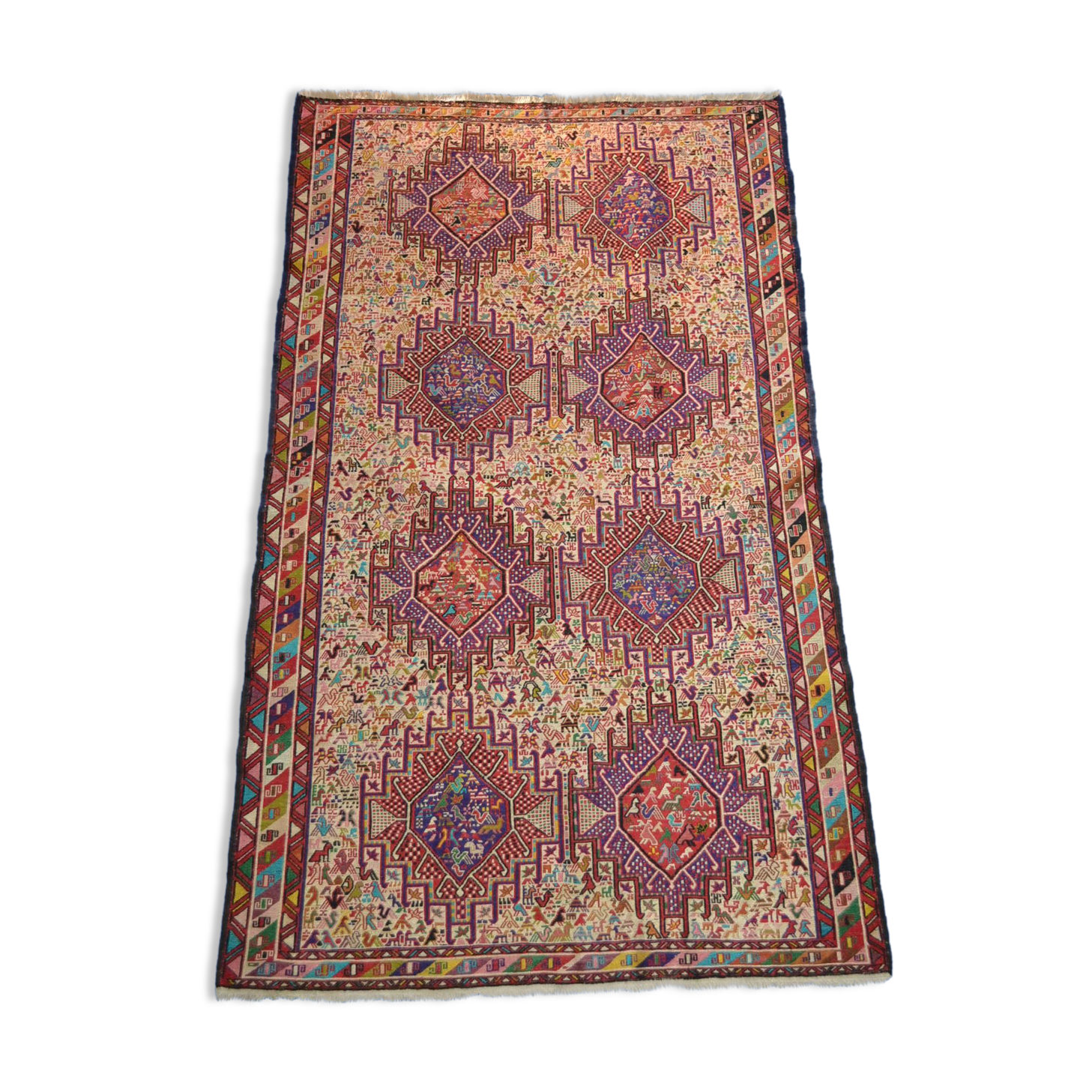 Soumak carpet, iranian azerbaijan wool, 198x118cm