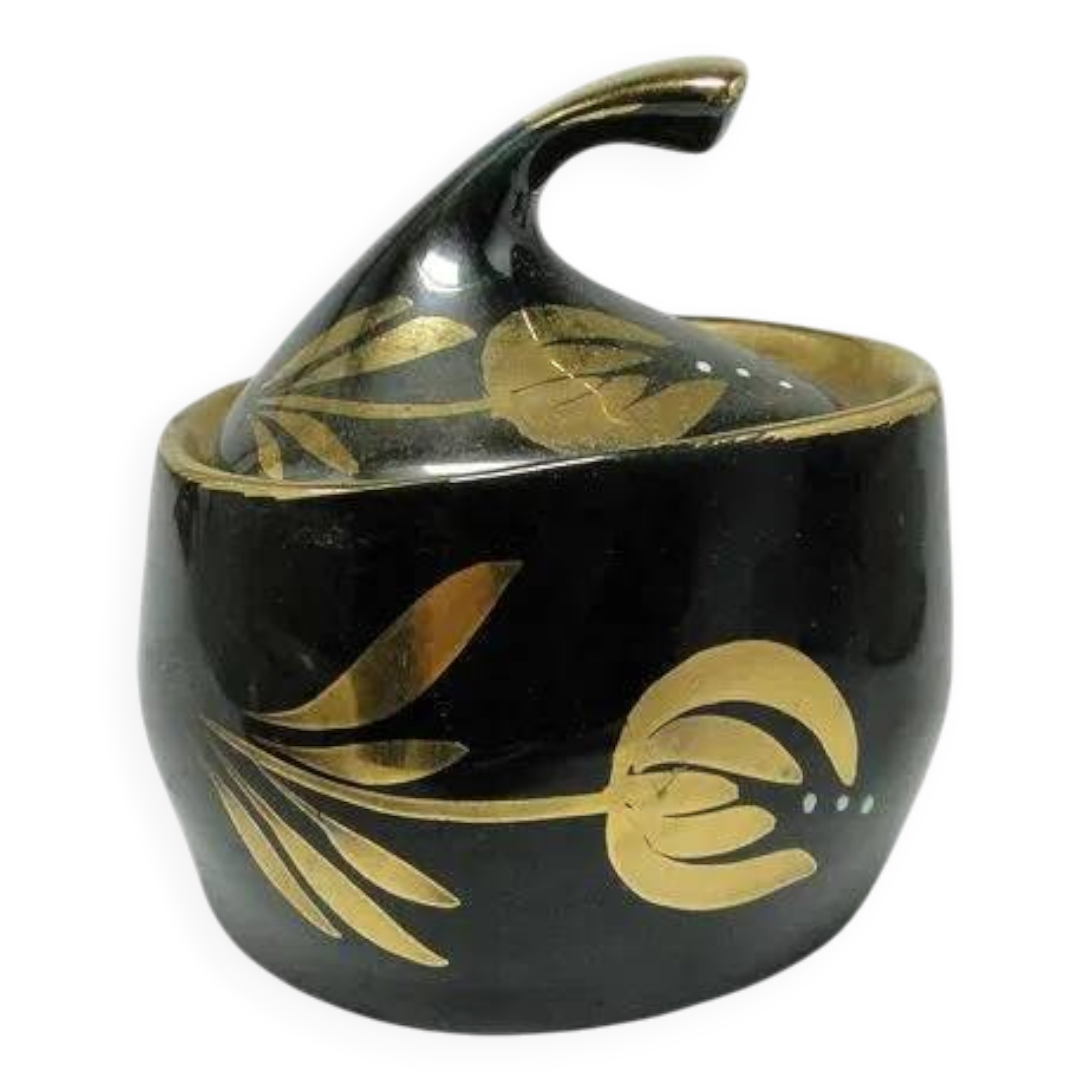 AEY Sugar Bowl Iza, black porcelain, Chodzież