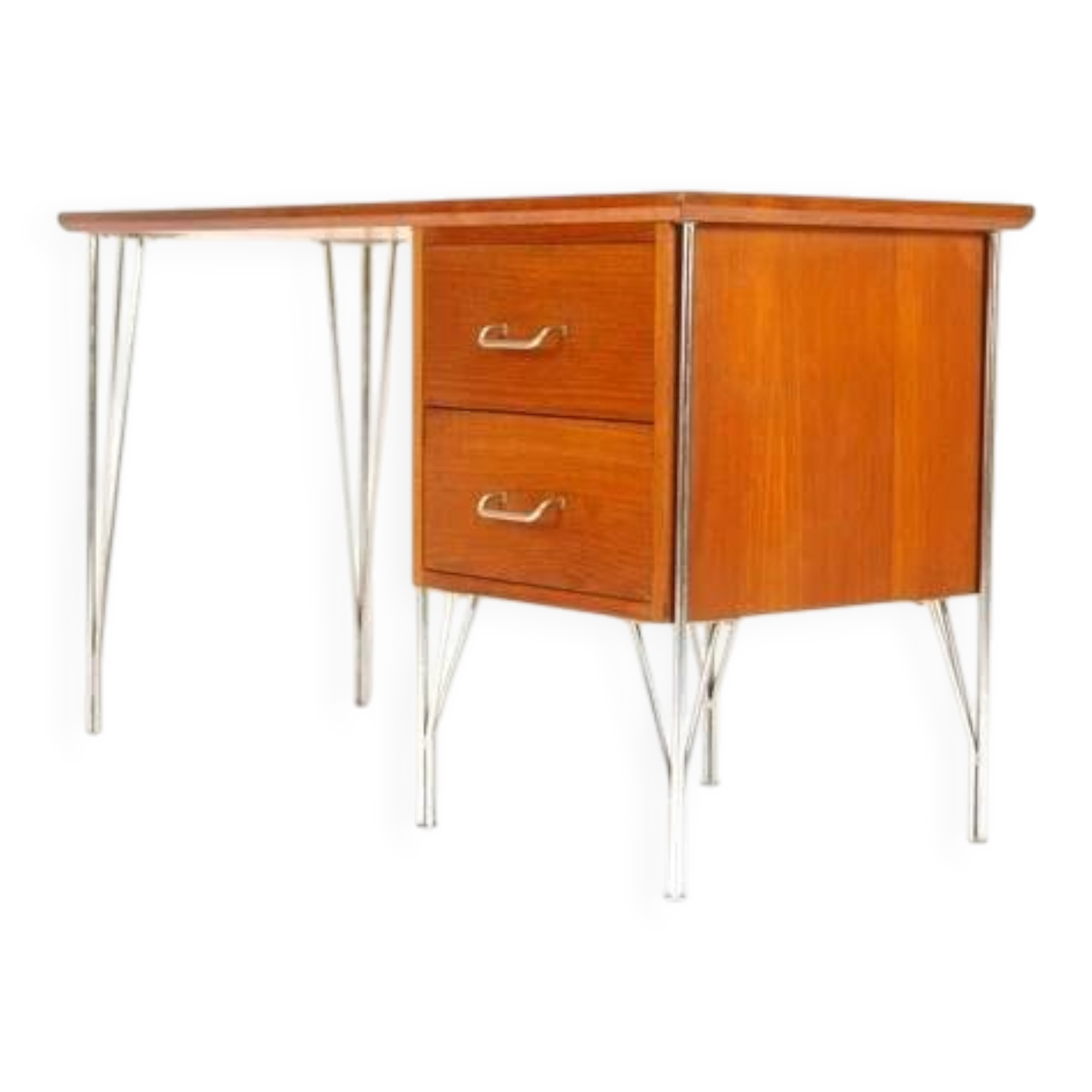 Retro Vintage Danish Teak Heinrich Roepstorff Writing Office Desk 50s 60s 70s