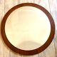 Vintage round mirror Scandi 1960-1980's teak