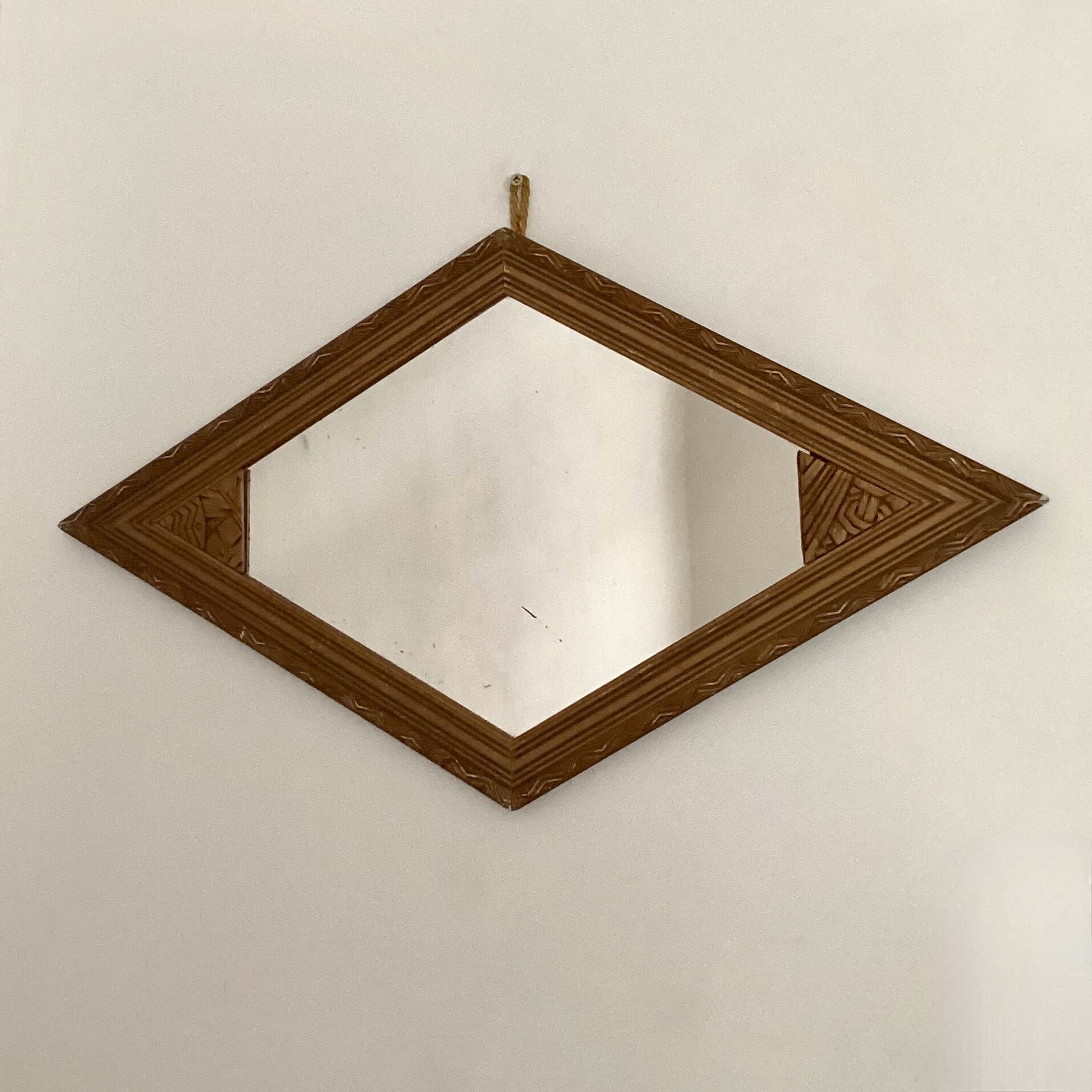 Miroir losange années 40