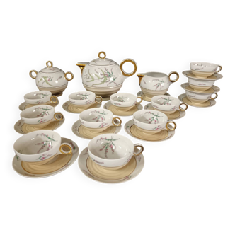 Limoges porcelain coffee service, manufactured by Charles Ahrenfeldt