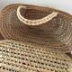 Bohemian three-colour wicker basket