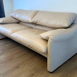 Maralunga leather sofa by Cassina
