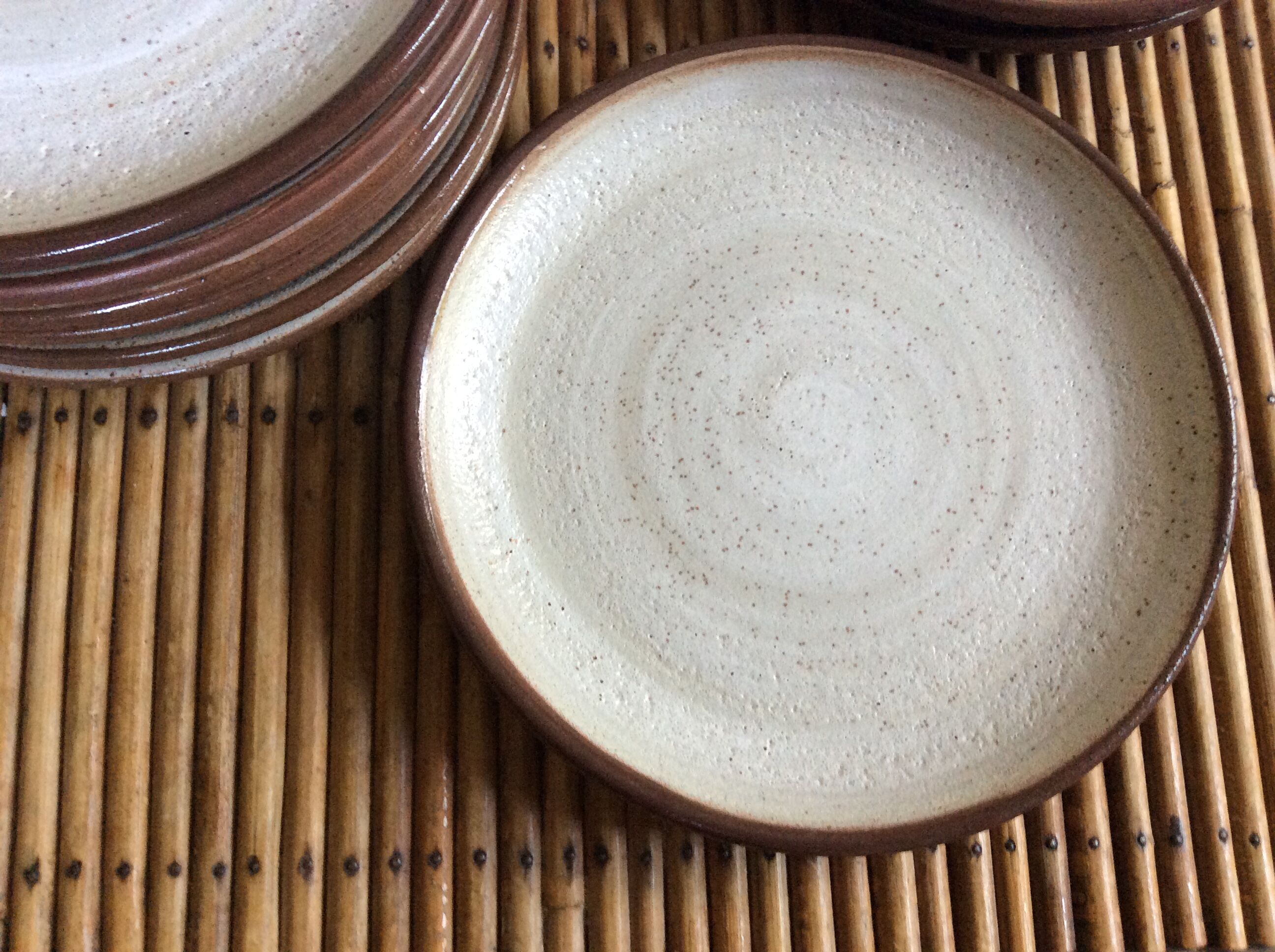 Series of 9 sandstone plates