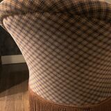 Fauteuil crapaud velours
