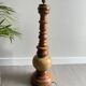 Vintage turned wooden lamp base