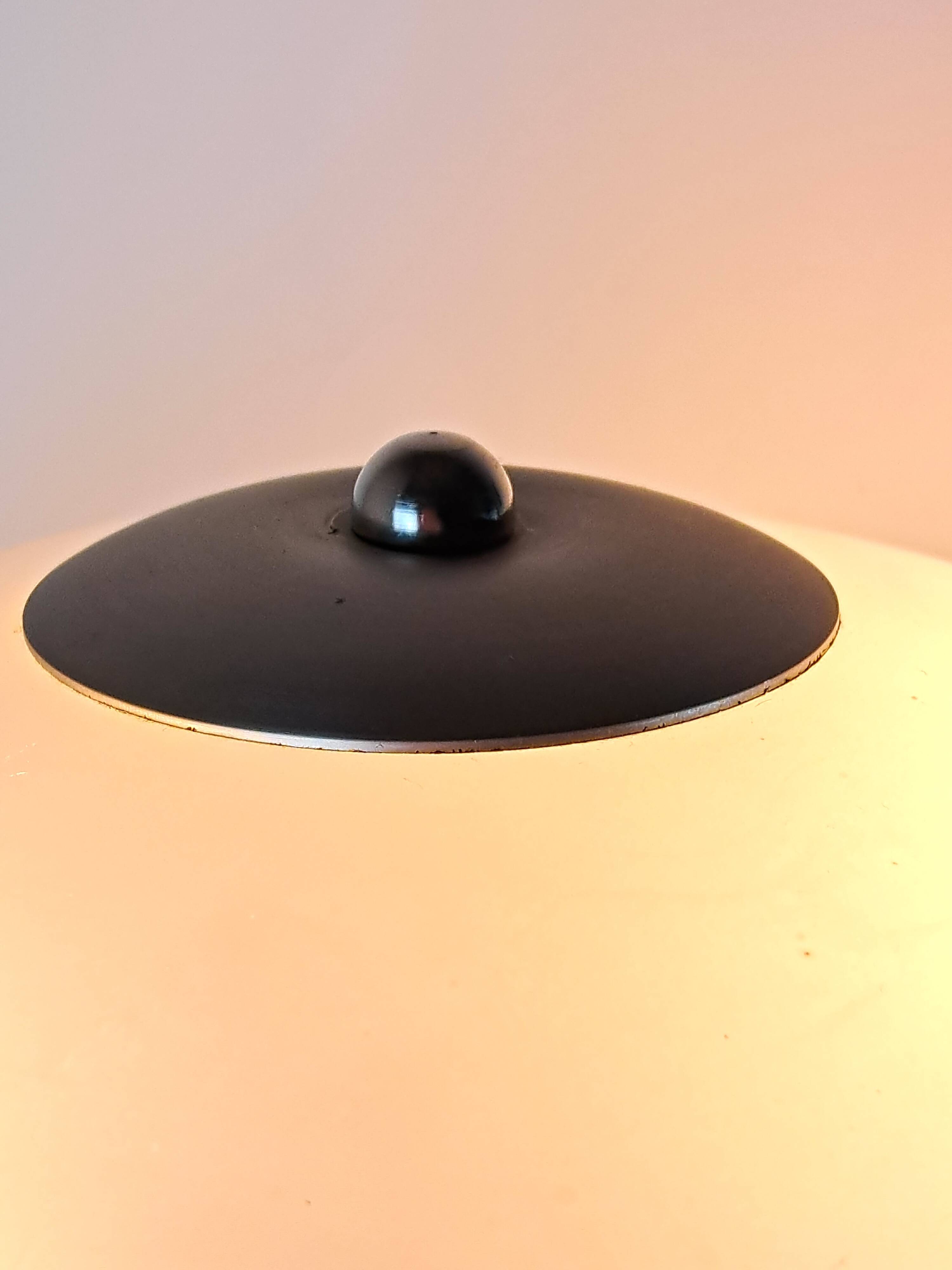 Art Deco Mushroom Liner Lamp 80s by Jakob Maul