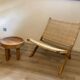 Siège / fauteuil / fauteuil pliant rétro en osier