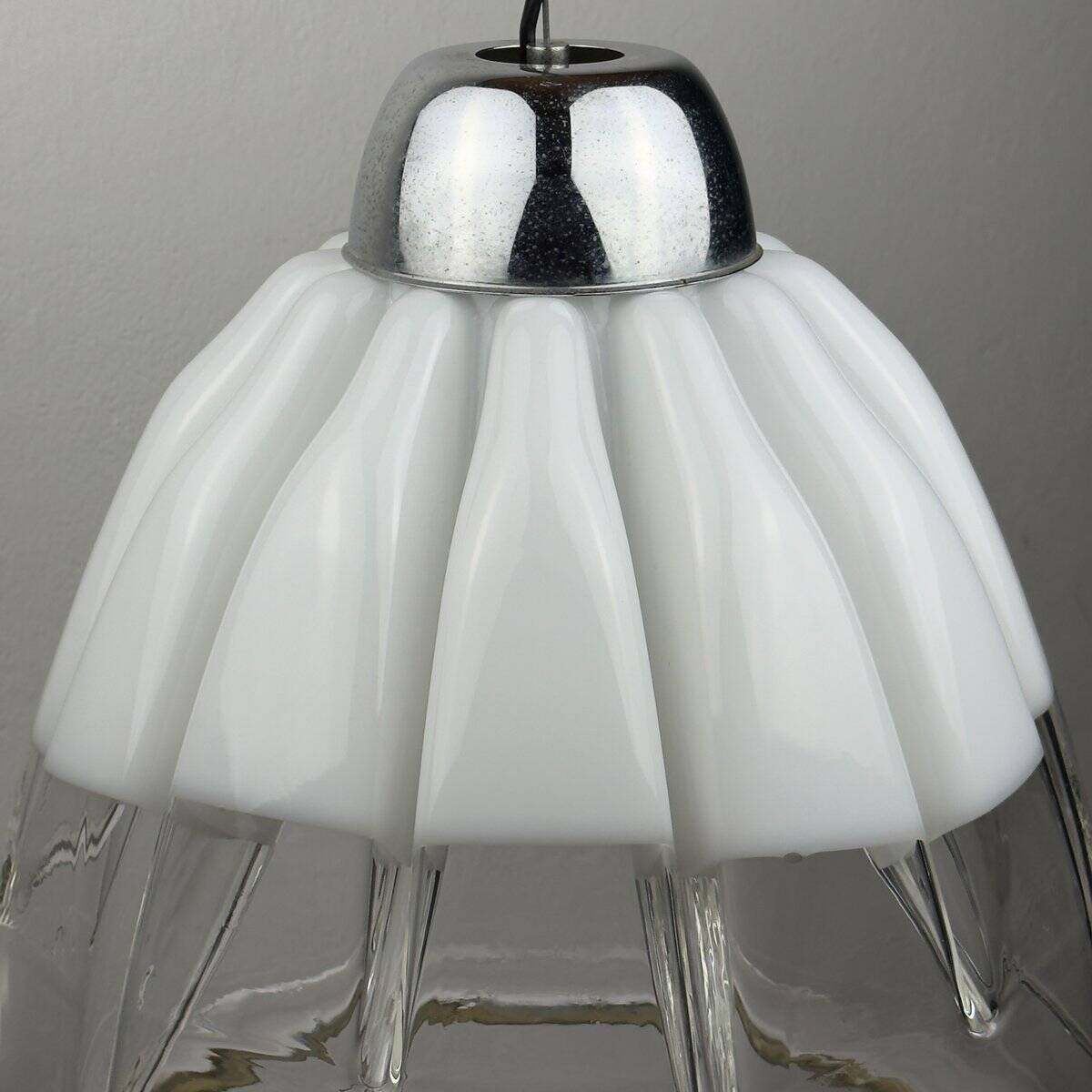 Lampe suspension en verre de Murano par Toni Zuccheri pour VeArt, Italie, années 1960