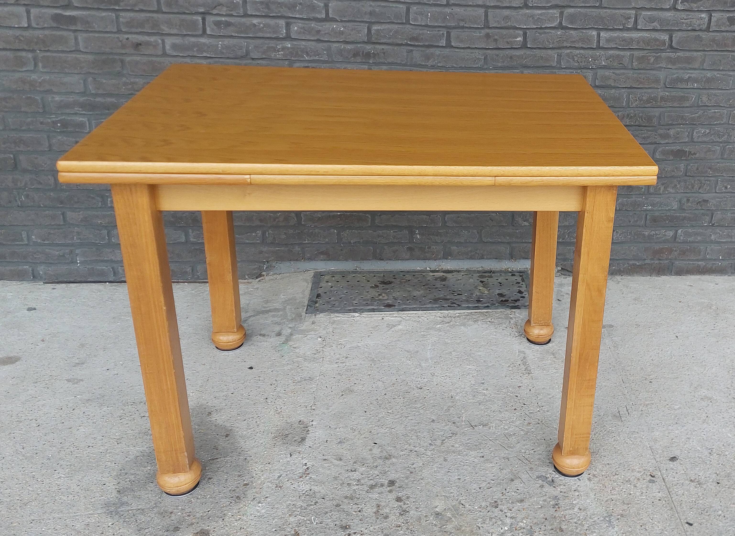 Vintage light oak dining table 1950/1960.