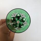 10 bohemian crystal liqueur glasses