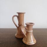 Stoneware candle holders