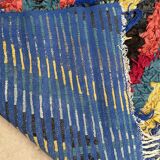 Tapis Berbère Boucherouite coloré - 104 x 202 cm