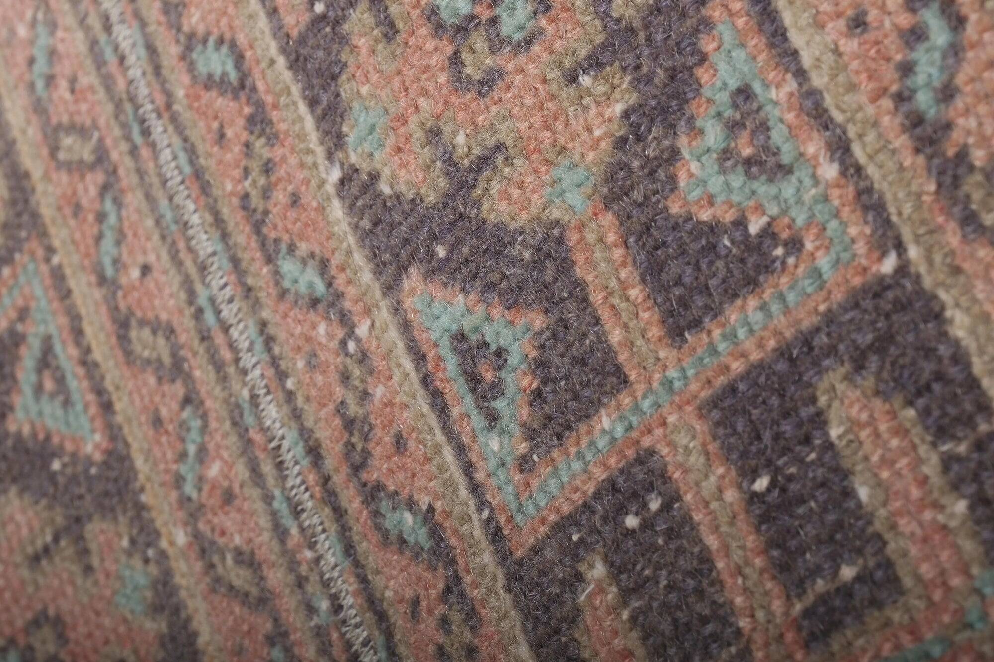 Vintage Turkish hallway rug 60x633 cm