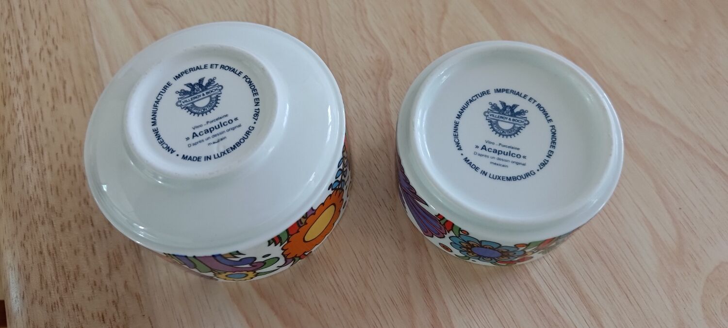 Acapulco porcelain pots