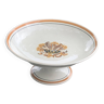 Compote bowl, fruit bowl, carnation model, art deco, creil et montereau, floral pattern, old