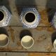 Série de 3 pots à thé en Chine bleue