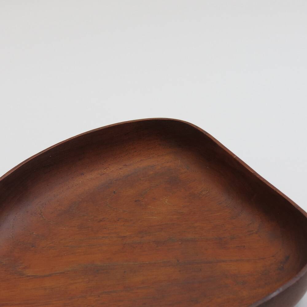 Large Teak Dish With Handle Midcentury 1960s