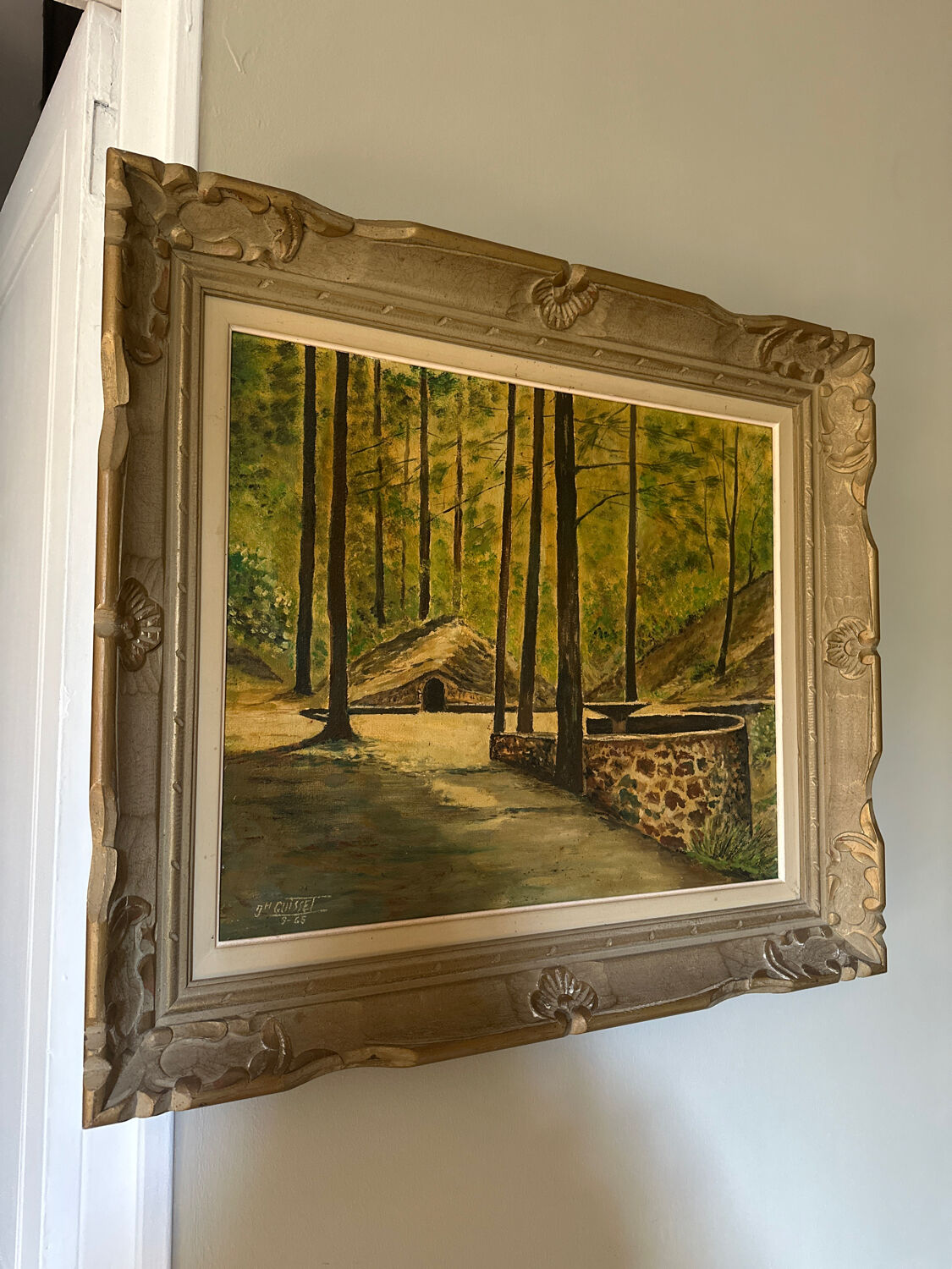 Oil on canvas "Luminous Underwood" – Signed Ph. Guisset – 19