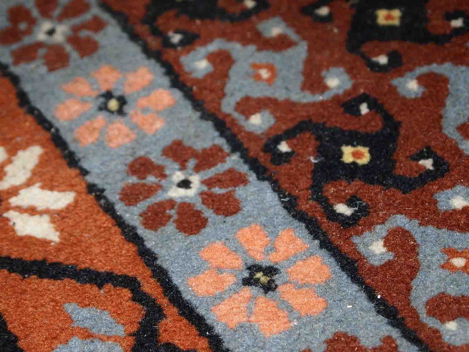 Moroccan vintage carpet berber handmade 81cm x 170cm 1970s, 1c629