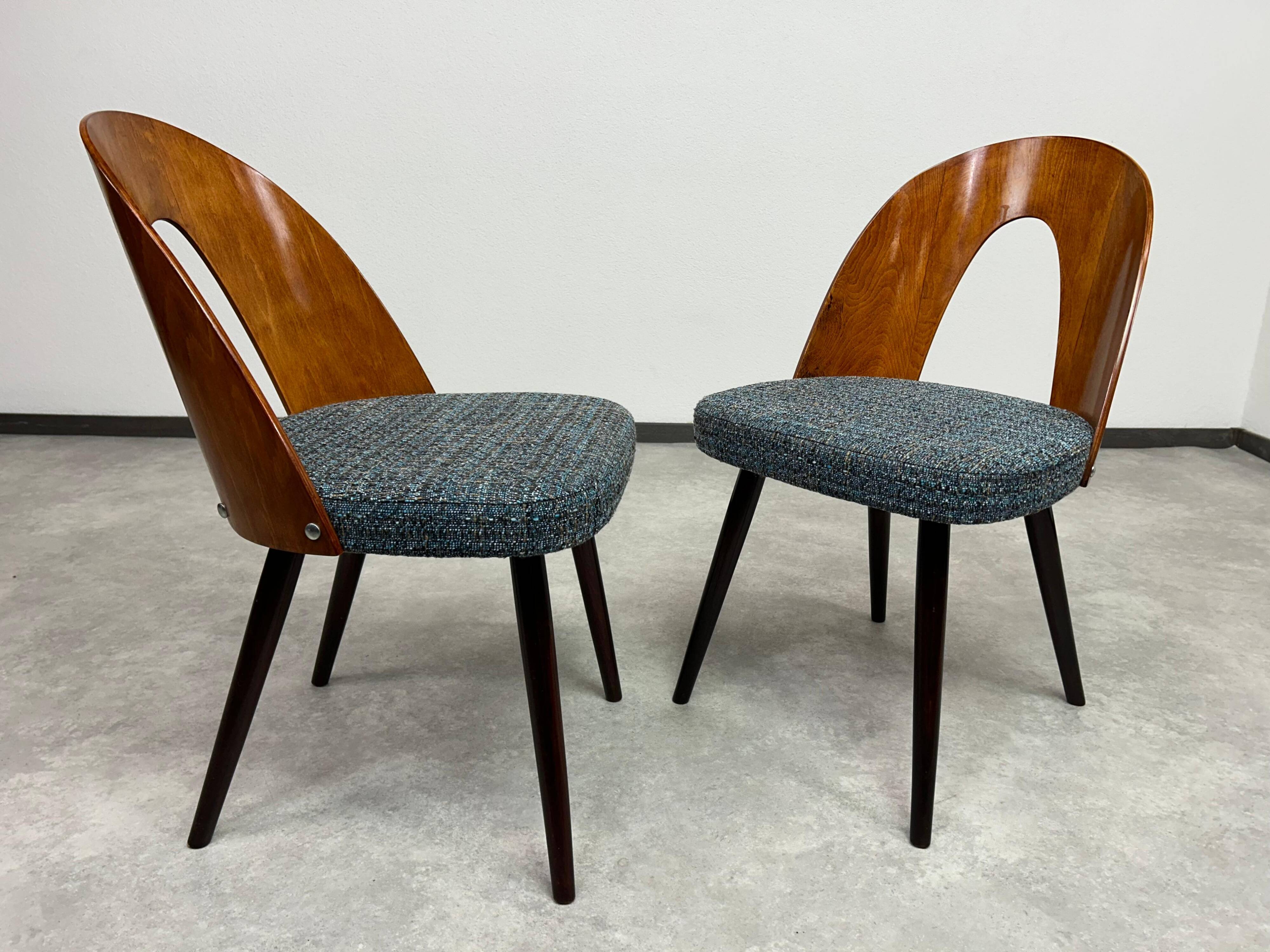 Chaises de salle à manger de style milieu du siècle par Antonín Šuman pour Tatra nábytok Pravenec