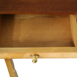 Paire de chevets vintage en bois pieds compas