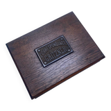 Boîte ancienne de correspondance en bois Gritzner