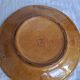 Decorative glazed earthenware plate stamped Biot, 18 cm. Vintage.