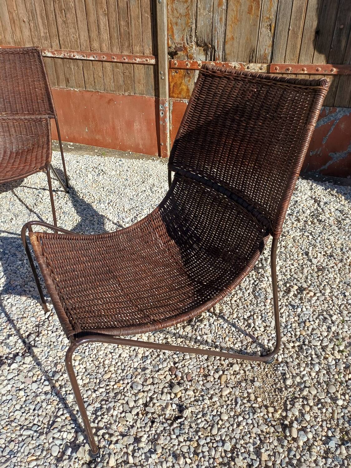 Frederick Weinberg Wicker Armchairs