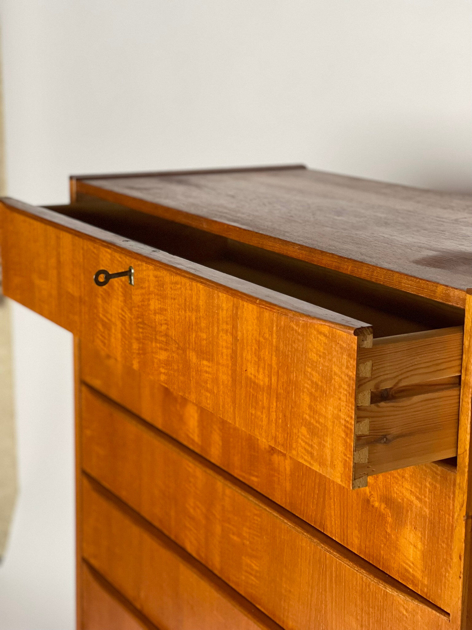 Scandinavian teak chest of drawers from the 1960s.