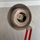 Vintage orange articulated desk lamp